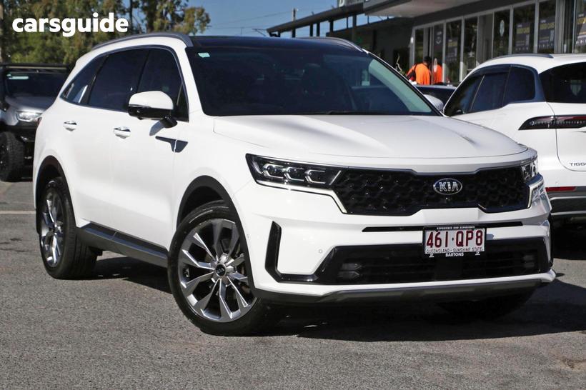 White 2021 Kia Sorento Wagon Gt-Line 7 Seat