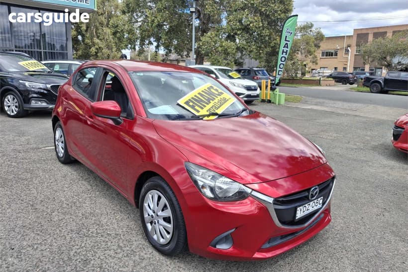 Red 2016 Mazda 2 Hatchback Neo