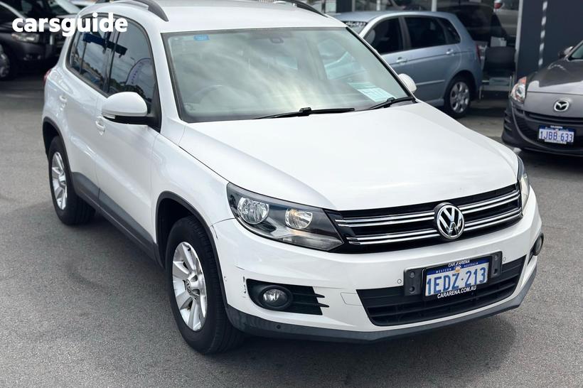 White 2013 Volkswagen Tiguan SUV 132 TSI PACIFIC 5NC MY13