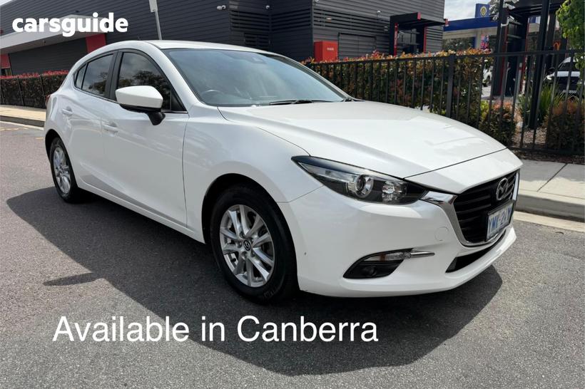 White 2018 Mazda 3 Hatchback Maxx Sport