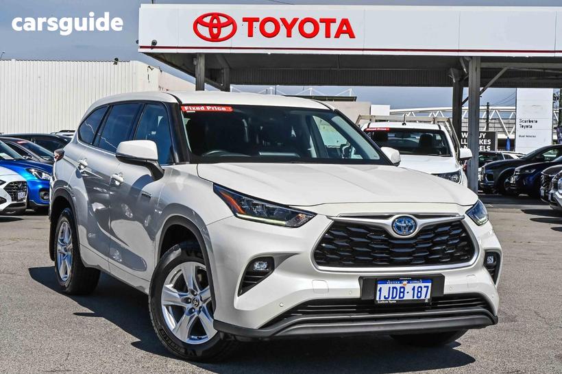 White 2021 Toyota Kluger Wagon Gx Hybrid Awd
