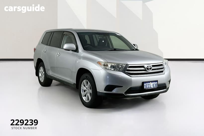 Silver 2012 Toyota Kluger Wagon Kx-R (Fwd) 7 Seat