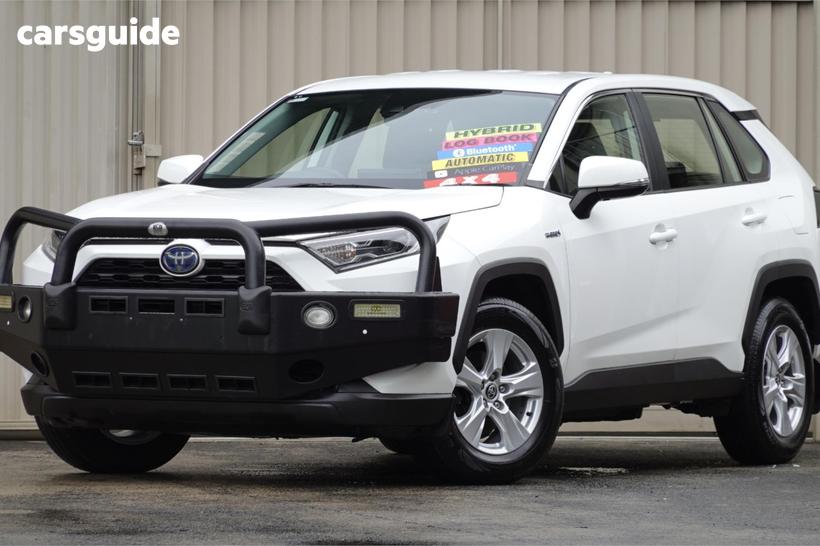 White 2021 Toyota RAV4 Wagon Gx (Awd) Hybrid