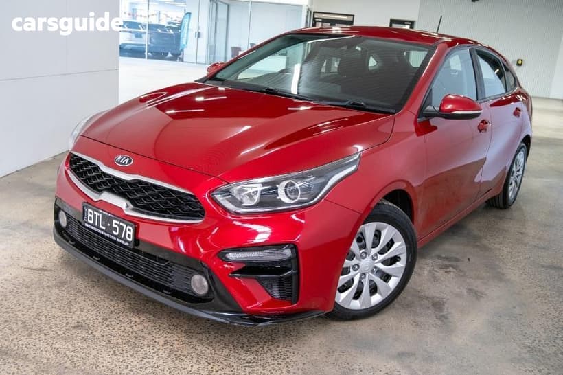 Red 2019 Kia Cerato Hatchback S