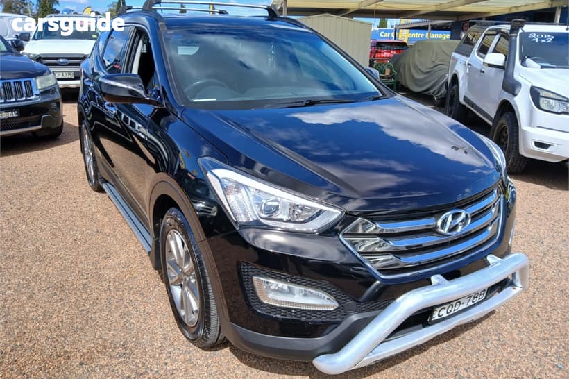 Black 2013 Hyundai Santa FE Wagon Elite Crdi (4X4)