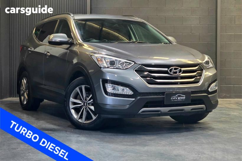 Silver 2015 Hyundai Santa FE Wagon Elite Crdi (4X4)