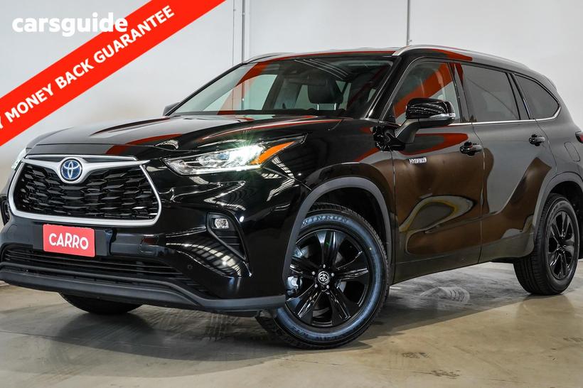 Black 2022 Toyota Kluger Wagon Gxl Hybrid Awd
