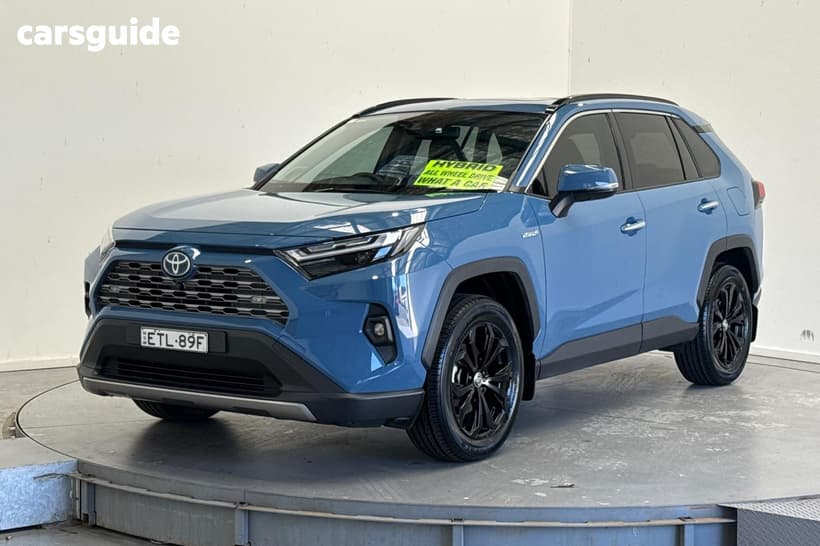 Blue 2022 Toyota RAV4 Wagon Cruiser (Awd) Hybrid