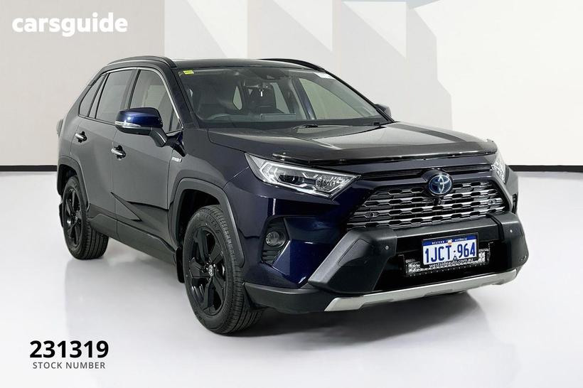 Blue 2021 Toyota RAV4 Wagon Cruiser (Awd) Hybrid