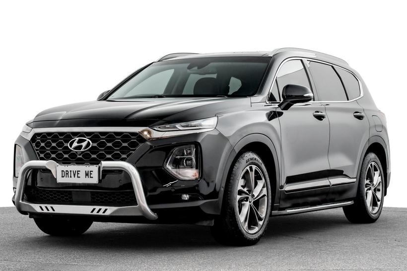 Black 2018 Hyundai Santa FE Wagon Highlander Crdi Satin Awd