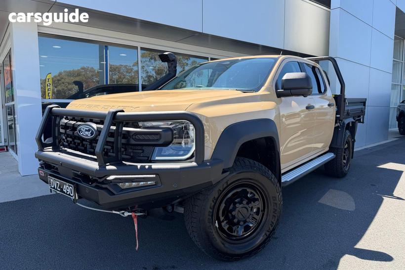 Beige 2025 Ford Ranger Dual Cab Chassis Super Duty (4X4)