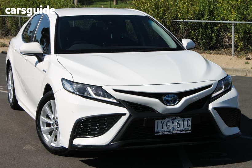White 2023 Toyota Camry Sedan Ascent Sport Hybrid
