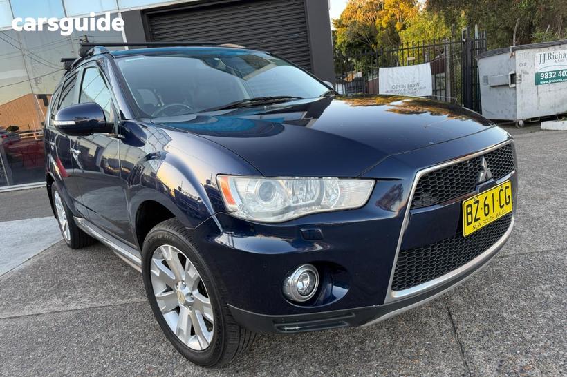 Blue 2012 Mitsubishi Outlander Wagon Vr-X (7 Seat)