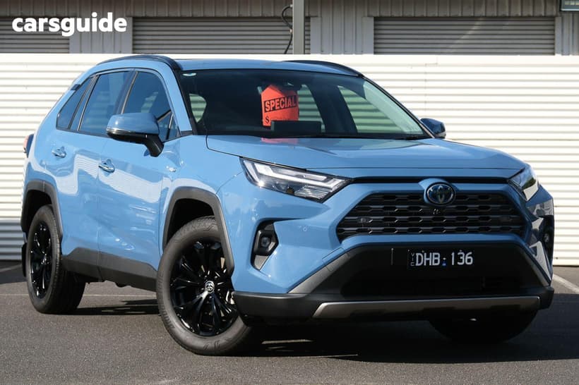Blue 2024 Toyota RAV4 Wagon Cruiser (2Wd) Hybrid